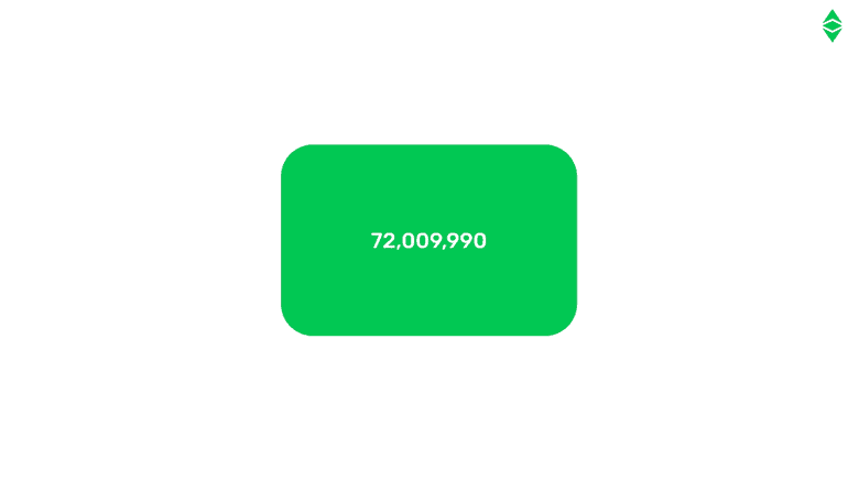 ETC/ETH预挖矿量为72,009,990